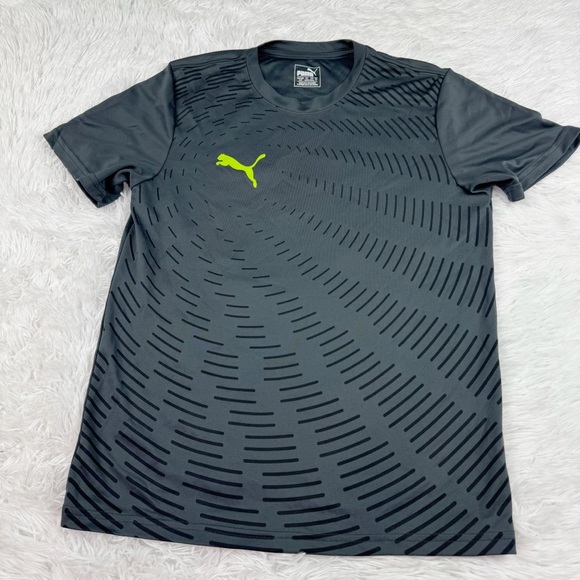 Puma short sleeve crew neck active t-shirt in gray - Picture 1 of 7